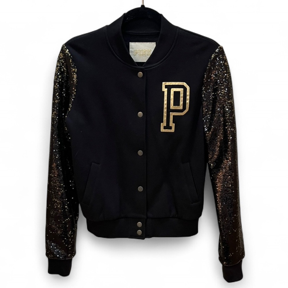 Rare Victoria's Secret PINK Limited Edition Sequin Varsity Jacket | Women’s S